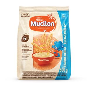 Cereal Infantil Multicereais Mucilon Pacote 600g Embalagem Econômica