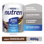Composto Alimentar Lácteo Chocolate Nutren Active Lata 400g