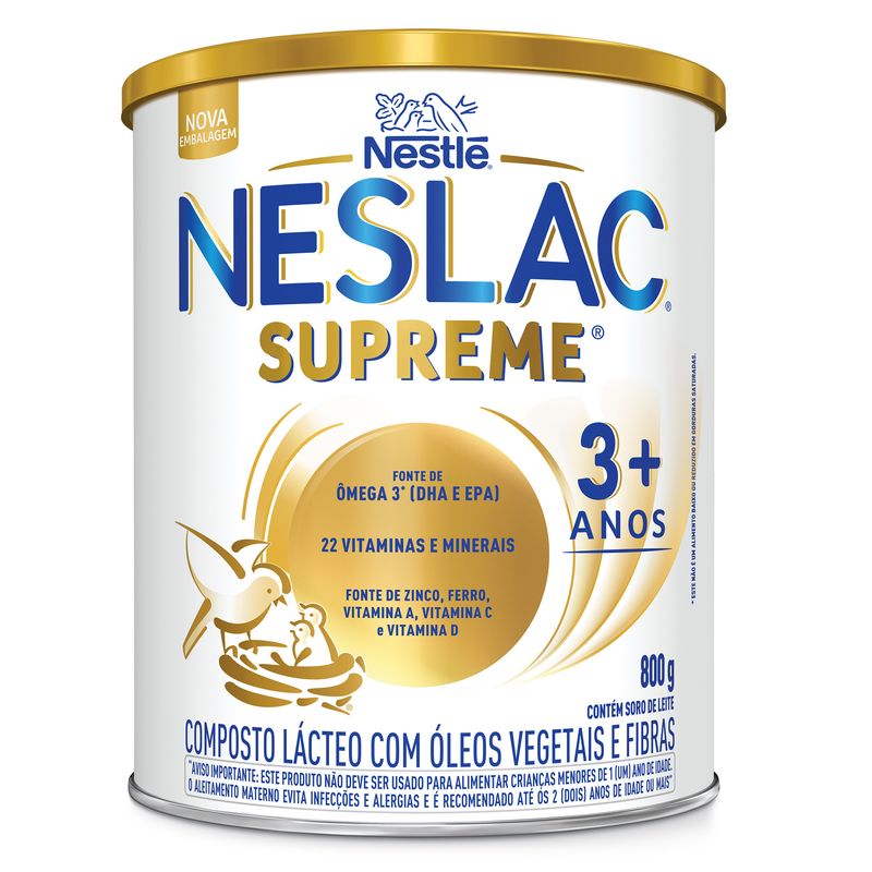 Composto Lácteo Supreme Neslac Lata 800g
