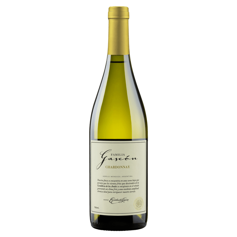 Vinho Argentino Branco Seco Familia Gascón Chardonnay Agrelo Mendonza Garrafa 750ml