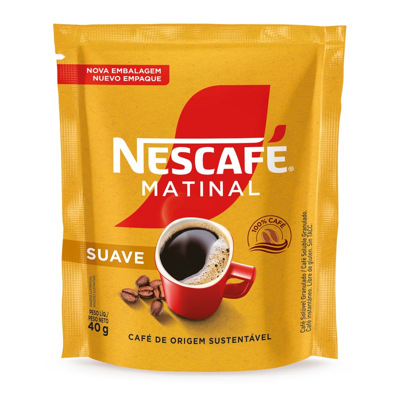 Café Suave Nescafé Matinal Sachê 40g