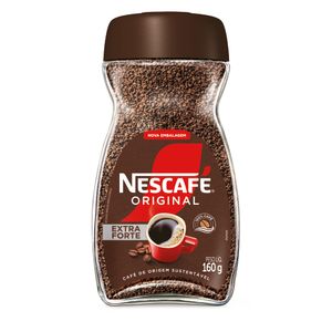 Café Solúvel Granulado Extraforte Nescafé Original Vidro 160g