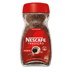 Café Solúvel Granulado Forte Nescafé Tradição Vidro 160g