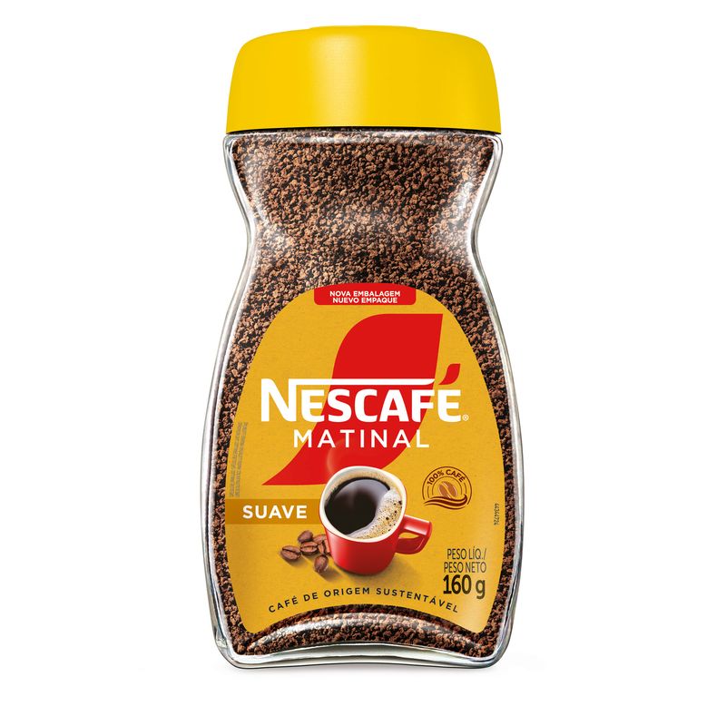 Café Solúvel Granulado Equilibrado Nescafé Matinal Vidro 160g
