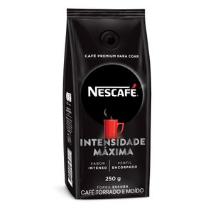 Café Torrado e Moído Intenso Nescafé Intensidade Máxima Premium Pacote 250g