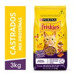Alimento para Gatos Castrados Adultos Megamix Purina Friskies Pacote 3kg