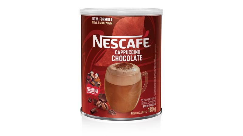 Nescafe Cappuccino Chocolate Lata 180g - giassi - Giassi Supermercados
