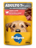 Alimento para Cães Adultos 7+ Carne ao Molho Pedigree Sachê 100g