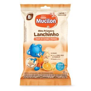 Biscoito Laranja e Banana Mucilon Meu Primeiro Lanchinho Pacote 35g