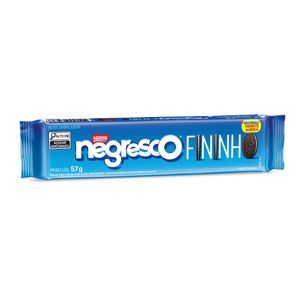 Biscoito Chocolate Recheio Baunilha Negresco Fininho Pacote 57g