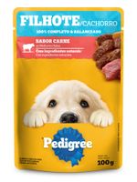 Alimento para Cães Filhotes Carne ao Molho Pedigree Sachê 100g