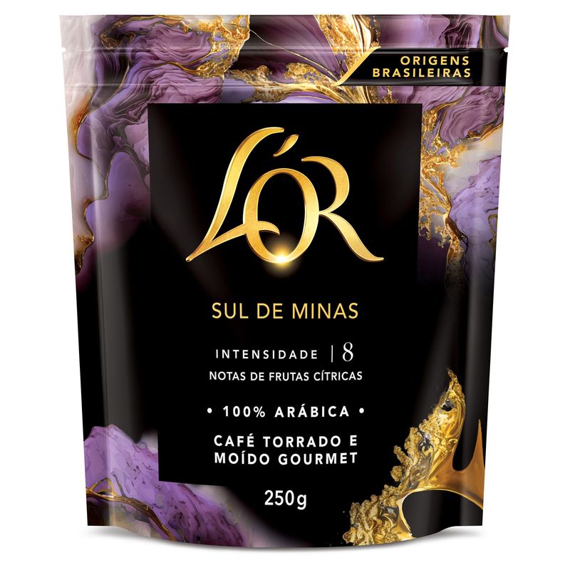 Café Torrado e Moído Sul de Minas L'or Gourmet Pouch 250g