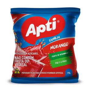 Refresco de Morango em Po Apti  PE 170gramas