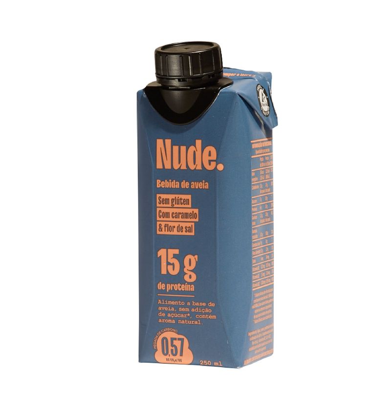 Bebida à Base de Aveia Caramelo & Flor de Sal Nude  Caixa 250ml