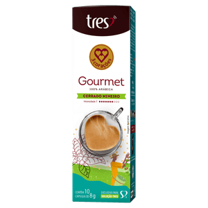 Café em Cápsula Torrado e Moído Cerrado Mineiro 3 Corações Rituais Gourmet Caixa 80g 10 Unidades