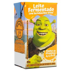 Leite Fermentado Shrek Sabor laranja Conjunto 480g