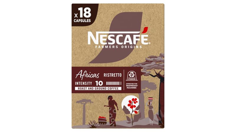 Café em Cápsula Torrado e Moído Ristretto Nescafé Farmers Origins