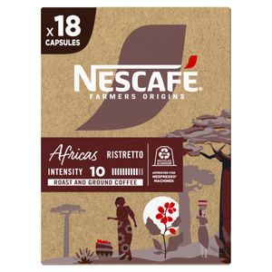 Café em Cápsula Torrado e Moído Ristretto Nescafé Farmers Origins Caixa 79,2g 18 Unidades