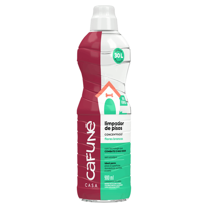 Limpador para Pisos Flores Brancas Cafuné Frasco 900ml
