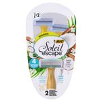Aparelho Descartável para Depilar Sândalo e Coco Bic Soleil Escape 2 Unidades