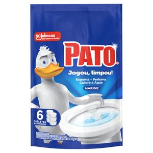 Limpador Sanitário Tablete Marine Pato 60g 6 Unidades