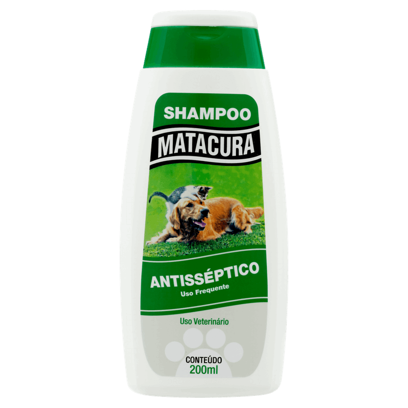Shampoo Uso Veterinário Antisséptico Matacura Frasco 200ml