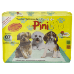 Tapete Higiênico Turma do Pinicão 60cm x 60cm Pacote 7 Unidades