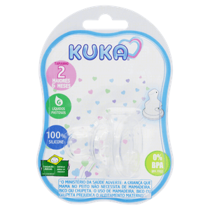 Bico para Mamadeira Silicone Kuka n° 02