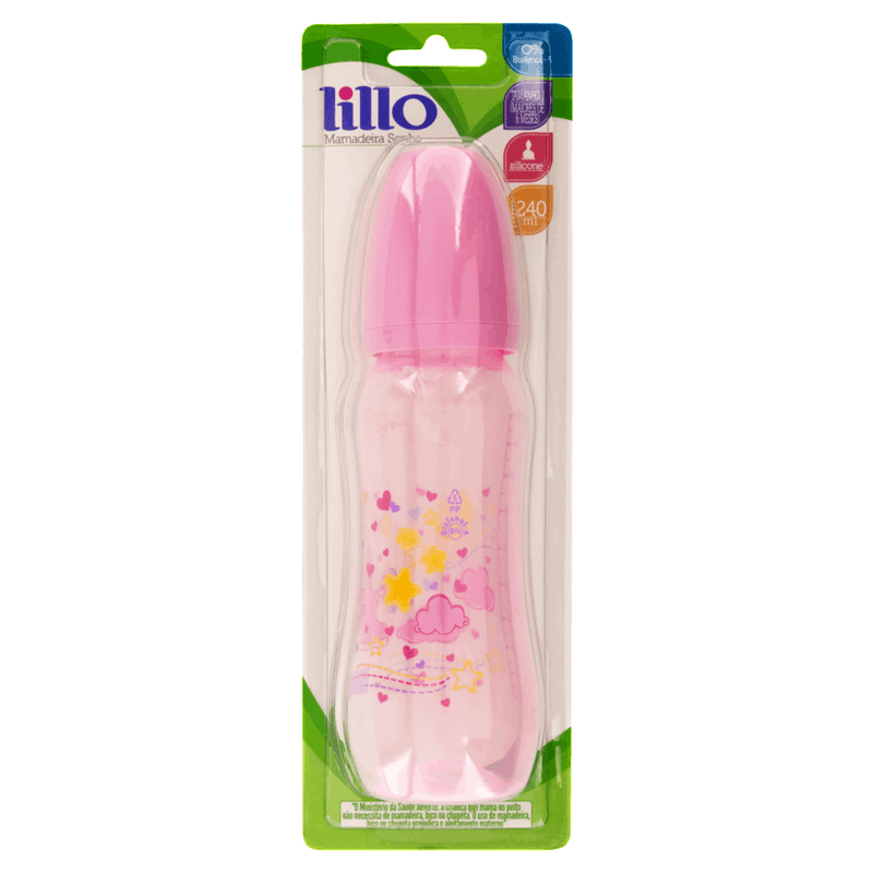 Mamadeira Rosa Sonho 240ml Lillo nº 2