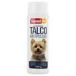 Talco Uso Veterinário Antipulgas Sanol Dog Frasco 100g