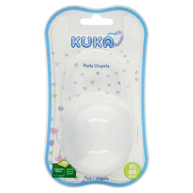 Porta-Chupeta Branco Kuka