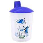 Copo com Tampa Azul Plasvale