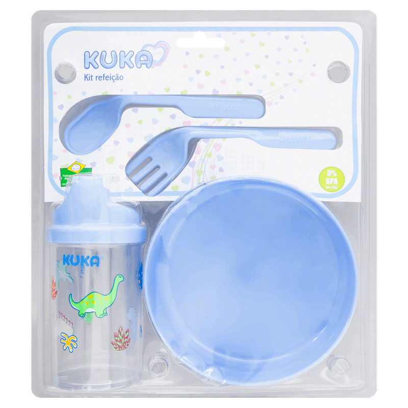 Kit Refeição Azul Kuka 4 Unidades