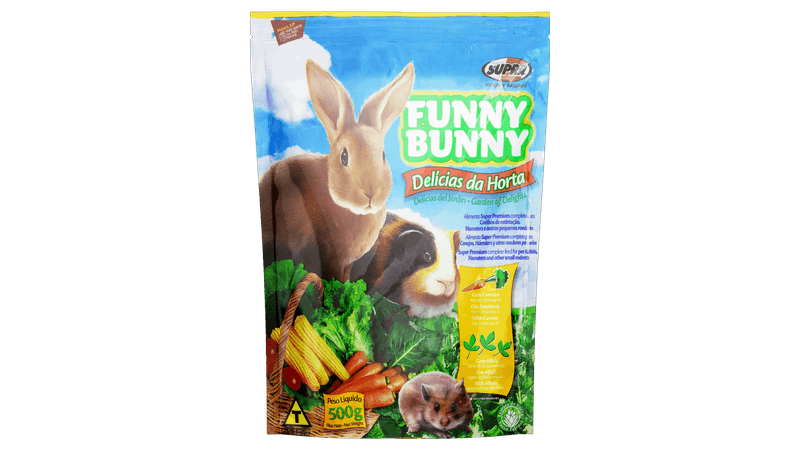 kaninchen カニンチェン　ポメべロス Alimento Completo para Roedores Delícias da Horta Funny Bunny