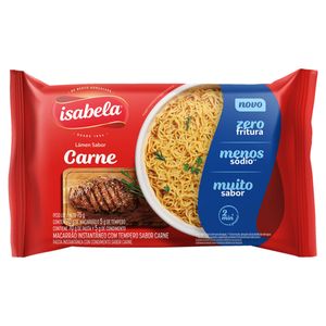 Macarrão Instantâneo Lámen Carne Isabela Pacote 75g