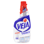 Limpa-Vidro Líquido Cristal Veja Vidrex Frasco 500ml Refil