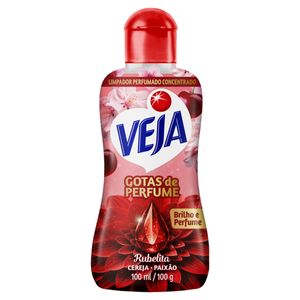 Limpador Perfumado Concentrado Rubelita Veja Gotas de Perfume Frasco 100ml
