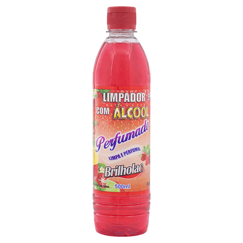 Limpador Perfumado com Álcool Fruity Brilholac Squeeze 500ml Refil