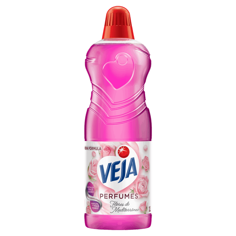 Limpador Perfumado Flores do Mediterrâneo Veja Perfumes Frasco 1l