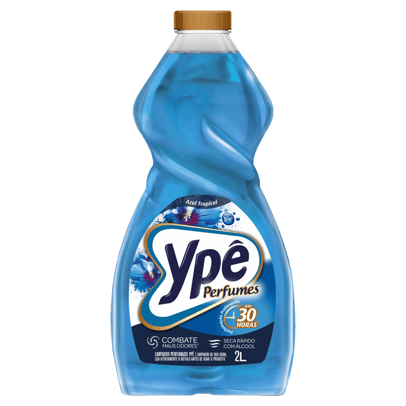 Limpador Perfumado Azul Tropical Ypê Perfumes Frasco 2l
