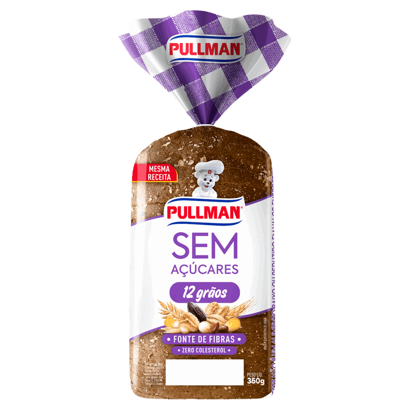 Pão Integral 12 Grãos Pullman Pacote 350g