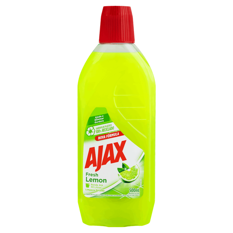 Limpador Limpeza Pesada Fresh Lemon Ajax Frasco 500ml