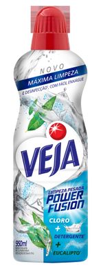 Limpador Limpeza Pesada com Cloro e Detergente Eucalipto Veja Power Fusion Frasco 950ml