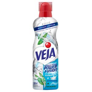 Limpador Limpeza Pesada com Cloro e Detergente Eucalipto Veja Power Fusion Frasco 950ml