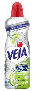 Limpador Limpeza Pesada com Bicarbonato e Álcool Limão Veja Power Fusion Frasco 950ml