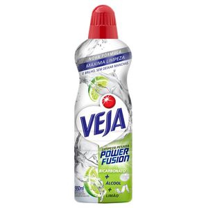 Limpador Limpeza Pesada com Bicarbonato e Álcool Limão Veja Power Fusion Frasco 950ml
