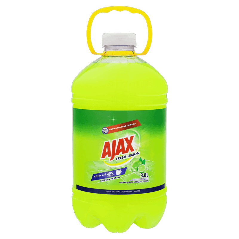 Limpador Limpeza Pesada Fresh Lemon Ajax Galão 3,8l