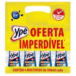 Pack Limpador Desengordurante Ypê Squeeze 4 Unidades 500ml Cada