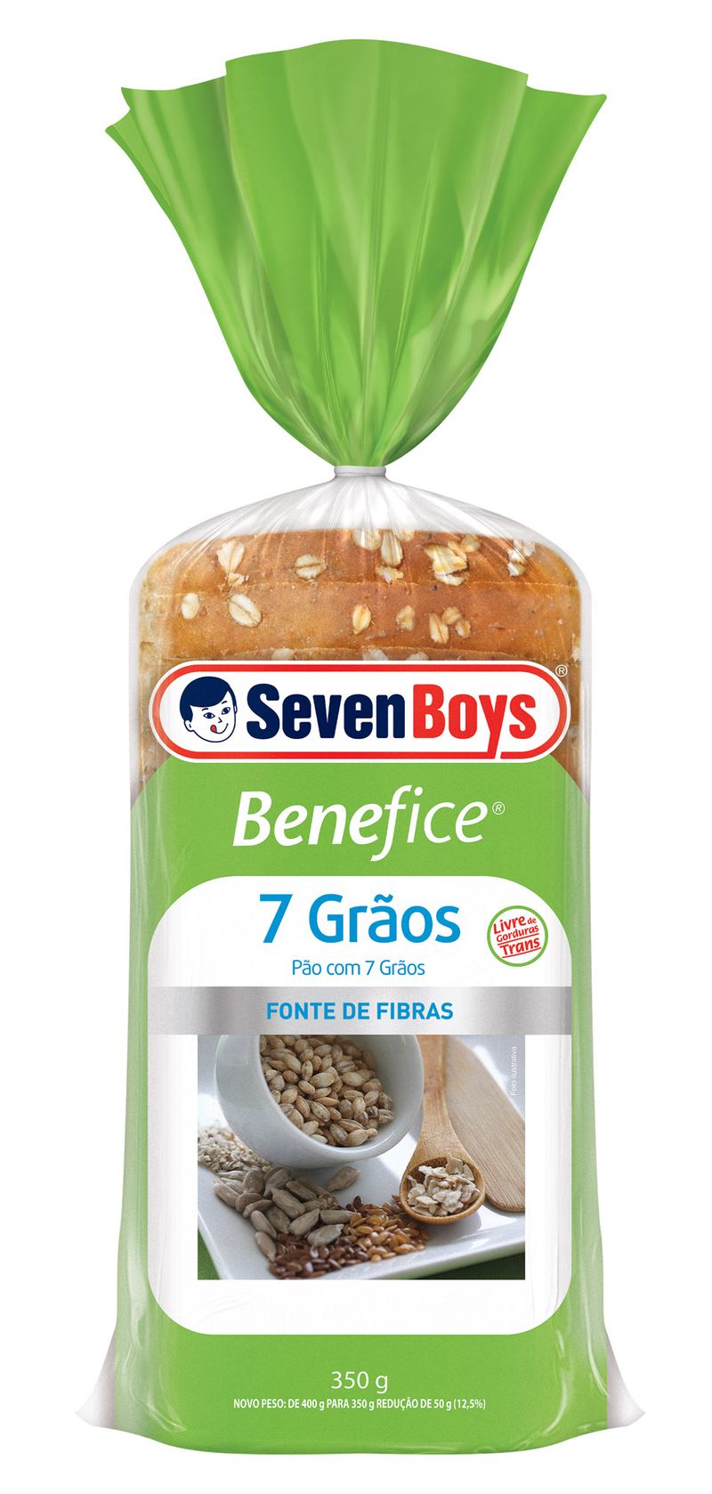 Pão 7 Grãos Seven Boys Benefice Pacote 350g
