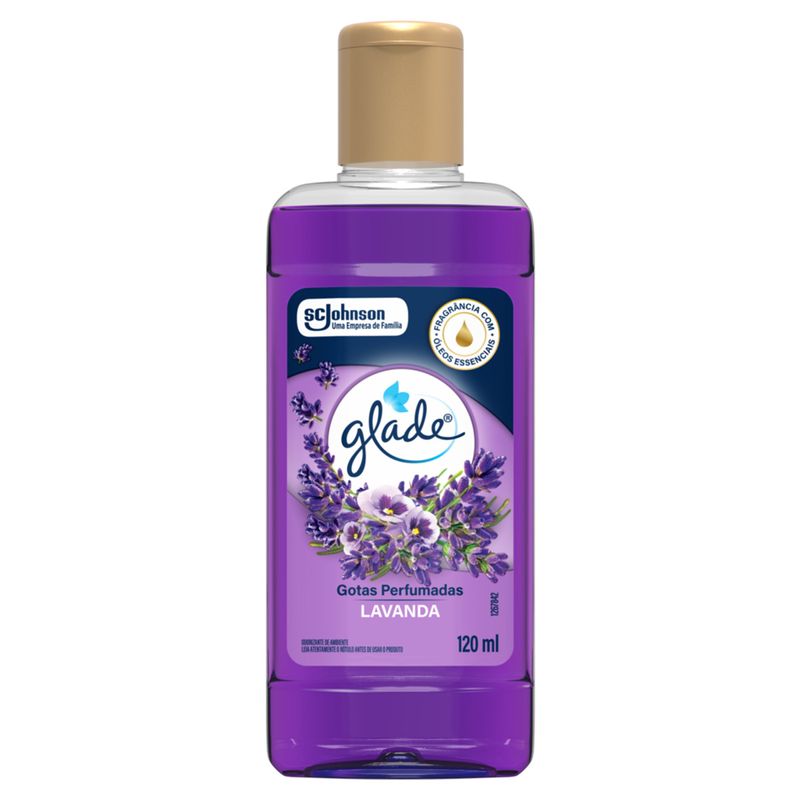 Odorizador de Ambiente Lavanda Glade Gotas Perfumadas Frasco 120ml